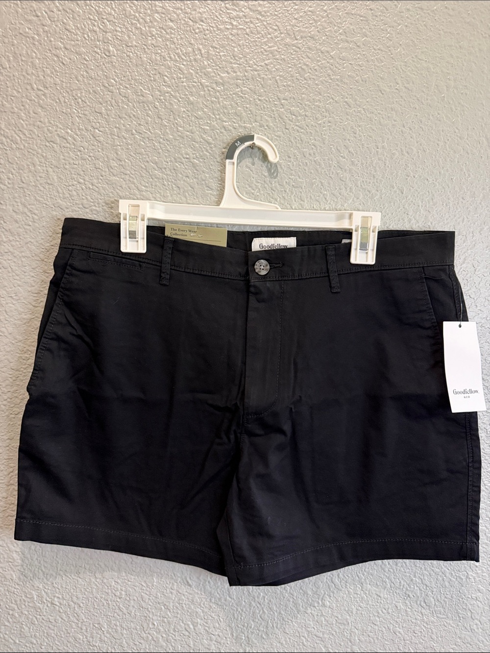 Goodfellow & Co Black Casual Flat Front Chino Shorts size 33